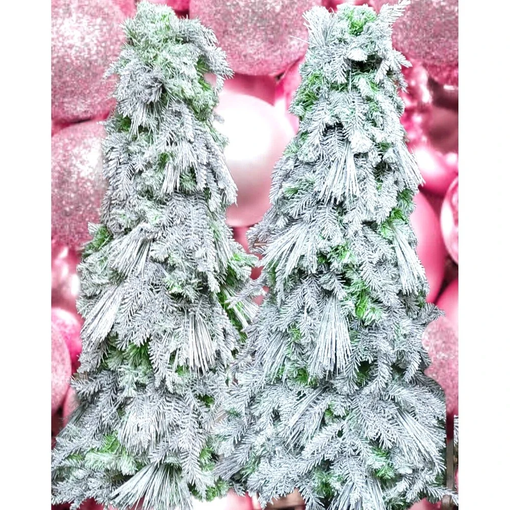 Victoria's Secret Christmas Tree Store Display 4 Ft‎ Tall Silvery Green 2 avail